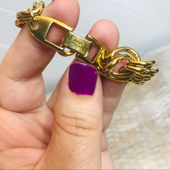 Vintage Napier Chain Link Pearl Bracelet - Picture 3 of 7